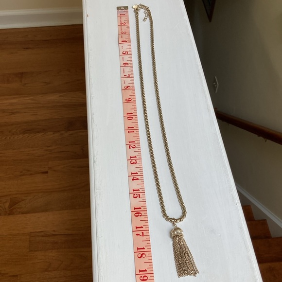 Ann Taylor Long, rounded Chain with Chain Tassel - Picture 4 of 11